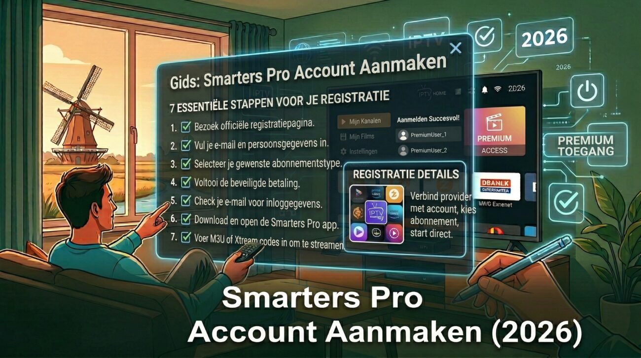 smarters pro account aanmaken